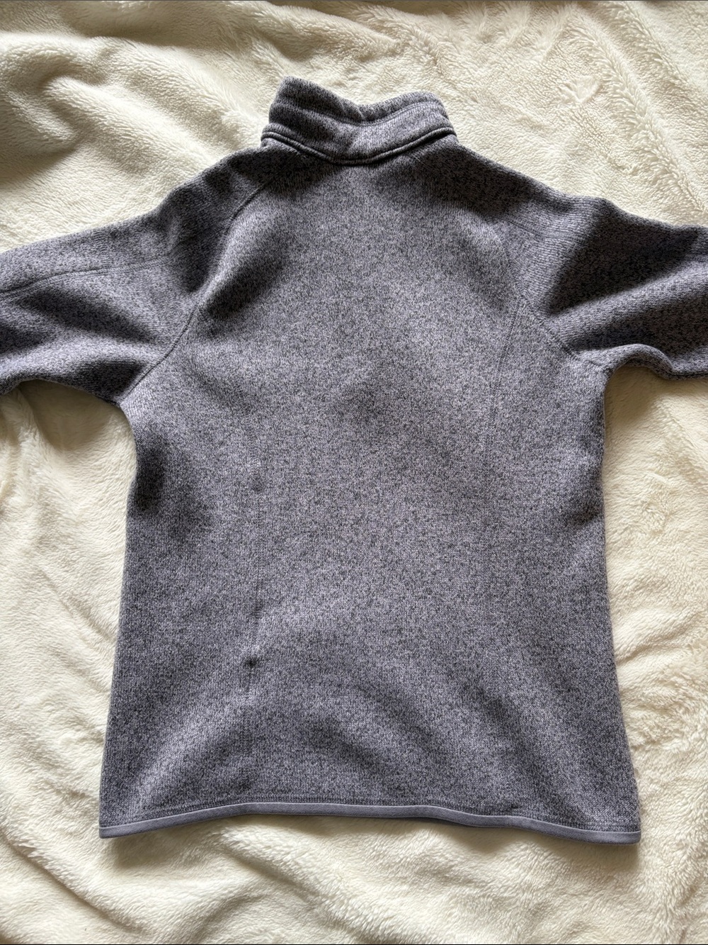 Patagonia Lavender Gray Quarter Zip Pullover - Picture 3 of 3